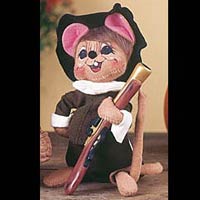 6" Pilgrim Boy Mouse - Annalee 307704