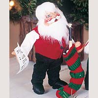 Santa /Stuffed Stocking - Annalee 469804