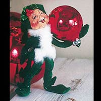 5" Christmas Elf (Green) - Annalee 734404