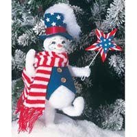 Patriotic Snowman - Annalee 749503