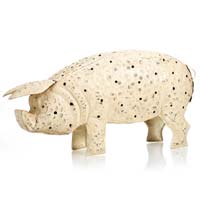 Pig Tealight Holder - Medium - Blue Sky BAB14108