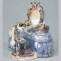 Boudoir Trinket Box - Blue Sky BCS20602