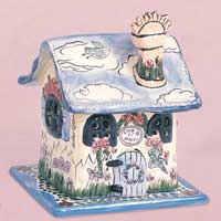 Little Bit Of Heaven Candle House - Blue Sky BCV20445