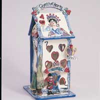 Queen Of Hearts Hotel Candle House - Blue Sky BCV20460