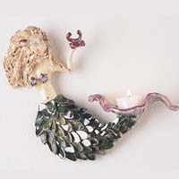 Mermaid Tealight Holder - Blue Sky BNC21200