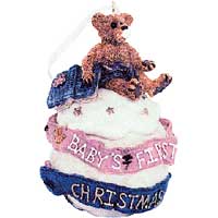 Baby's 1st Christmas NALED Exclusive - Boyds Bearstones 25703