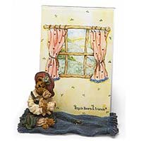 Patricia with Buddy... Best Friends Picture Frame - Boyds Bearstones 27322