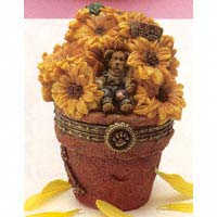 Potter B. Bloombeary with Nibbles Hinged Box - Boyds Bearstones 392101