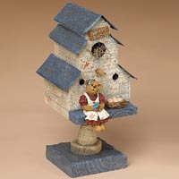 Robin's for the Birds Birdhouse - Boyds Bearstones 654418