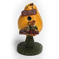 Camryn... Beary Best Pears Mini Birdhouse - Boyds Bearstones 654427