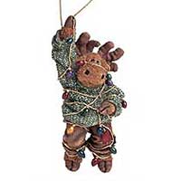 Malley Twinklemoose Ornament - Boyds Folkstones 25004