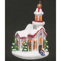 The Village Chapel - Christopher Radko Ornaments 01-0266-0