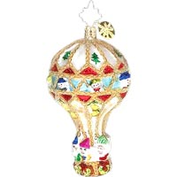 Hot Air High Jinks Gem - Christopher Radko Ornaments 02-0703-0