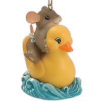 Baby's 1st Christmas Rubber Ducky Ornament - Charming Tails 86/137