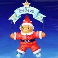 Believe Ornament - Cherished Teddies 112392