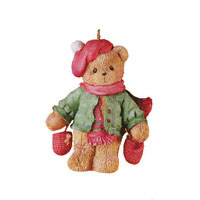 Cherished Teddie with Dangling Mittens Ornament - Cherished Teddies 177768