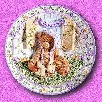 Springtime Happiness Plate - Cherished Teddies 203009