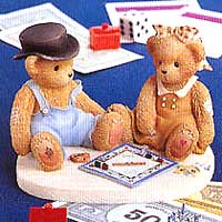 Jerald And Mary Ann "What Would Game Night Be Without You?" - Cherished Teddies 811742