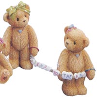 Friends To The End - Two Girls Standing Figurine - Cherished Teddies 846325