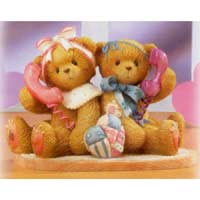 Judy and Diane "Always Remember I'm Just A Phone Call Away" - Cherished Teddies 864382