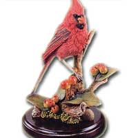 Winter Cardinal with Wild Berries - Country Artists 02154