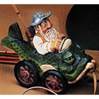 Fisherman in Fishmobile - David Frykman DF3704