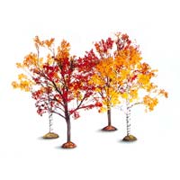 Village Autumn Trees Set of 4 - Department 56 52975