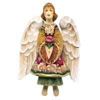 Rosy Angel Ornament - G. Debrekht Artistic Studios 55314