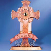 Tealight Cross - Enesco Gifts & Home Decor 911737