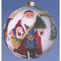 Winter Santa - Figi Inside Art Ornaments TR-SA-71567