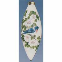 Bluebird On Dogwood - Figi Inside Art Ornaments tr-bd-71724