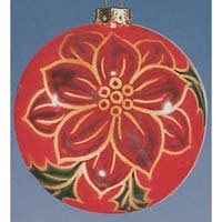 Poinsettias - Figi Inside Art Ornaments tr-fo-96023