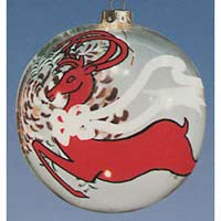 Red Reindeer - Figi Inside Art Ornaments tr-ms-64009