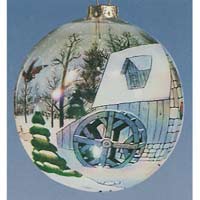 Winter Mill - Figi Inside Art Ornaments tr-wt-71121