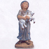 Silas, Boy Holding Sheep - Fontanini 57521