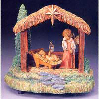 Little Shepherd Angel With Baby Jesus - Fontanini 66107