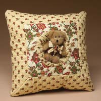 Garden Manor Square Quilted Pillow - Boyds Home 87951