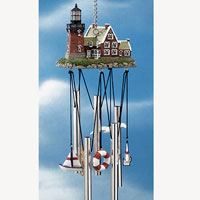 Rhode Island - Southeast Block Island Windchimes - Lefton Lighthouses 15049