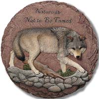 Wolf Plaque - Living Stone E73907