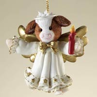 May Your Christmas Be Moo-Ey And Bright Ornament - Mary's Moo Moos 113039