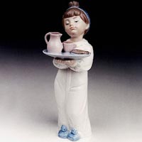 Breakfast In Bed - Nao: Hand Made in Spain by Lladro 1320