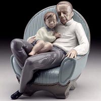 In Grandpa's Arms - Nao: Hand Made in Spain by Lladro 1346