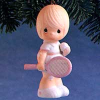 Serve With A Smile Girl Ornament - Precious Moments 102458