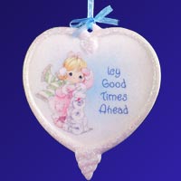 Icy Good Times Ahead Heart Ornament - Precious Moments 112142