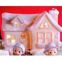 Sugar Town House Lighted Building - Precious Moments 529605