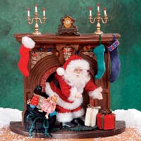 Santa at the Fireplace Musical - Roman, Inc. Gifts 48080