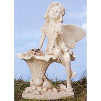 Fairy with Flower Bird Feeder - Roman, Inc. Gifts 48343