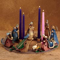 Bethlehem Advent Wreath - Roman, Inc. Gifts 48556