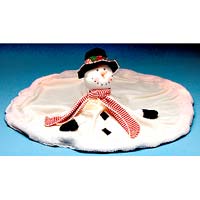 Fibre Optic Snowman Tree Skirt - Roman, Inc. Gifts 70867