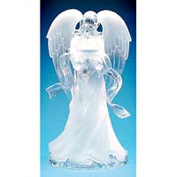 Clear And Frosted Angel Display - Roman, Inc. Gifts 72113